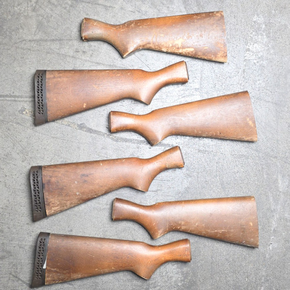 Lot of 6 pc, Remington 870 American Walnut Factory Stock, Police Trade