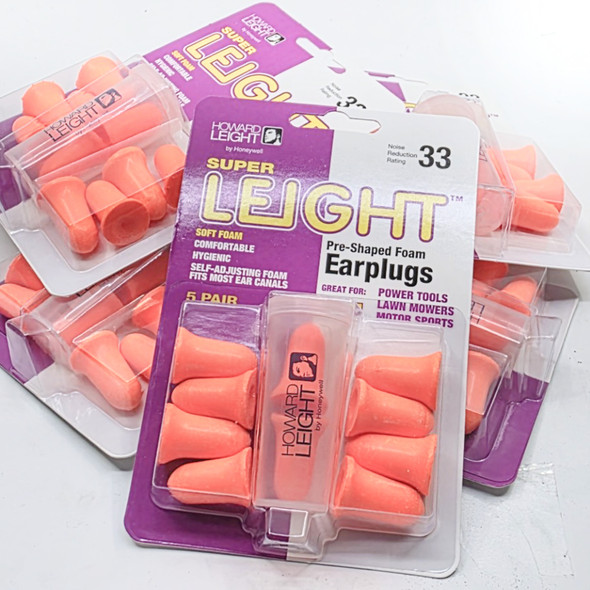 Lot of 6 pcs, Howard Leight Super Leight Earplugs
