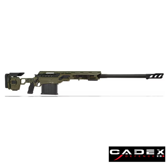 Cadex Defense CDX-50 TREMOR .50 BMG Rifle – 29" 1:15 Twist, MX1 Brake (OD GREEN)