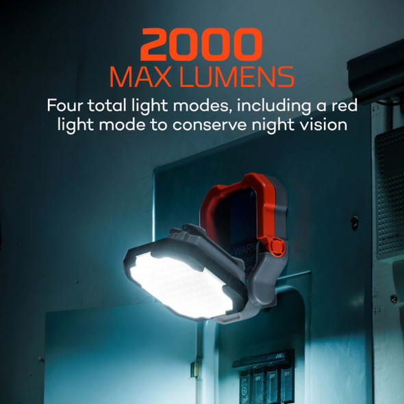 Nebo Omni Axis 2K Work Light & Power Bank 2000 Lumens