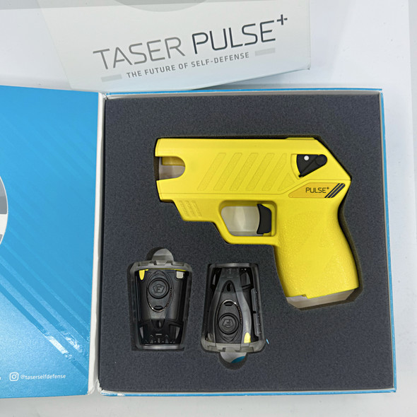 Taser Pulse + w/ LASER/LED/2-CT - YLW - Open Box, Police Trade