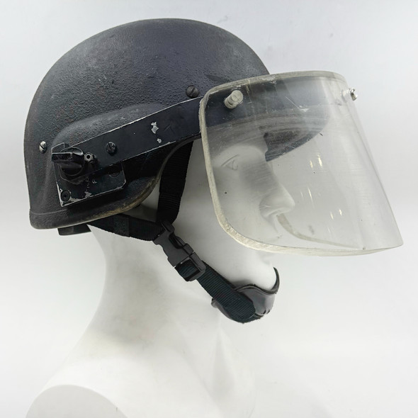 PASGT Ballistic Helmet w/ Ballistic Face Shield, Police Trade