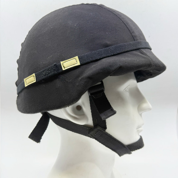 PASGT Level IIIA Ballistic Helmet w/ Black Fabric Helmet Cover, Police Trade