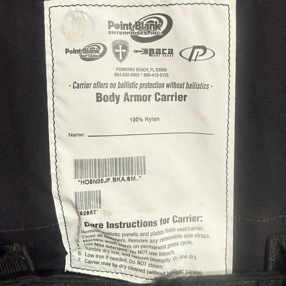 Point Blank Tactical Body Armor Carrier Level IIIA, w/ Shoulder & Groin Protection, Police Trade