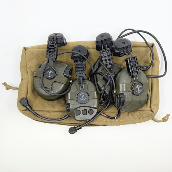 Safariland TCI Liberator IV Single Comm Tactical Headset - Olive Drab, Police Trade