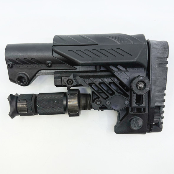 CAA Command Arms SRS Long Sniper Stock With Monopod Leg, AR-15 A2 SR25 AR10 Fixed Tube, w/ Cheek Rest