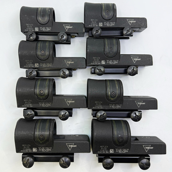 Trijicon Reflex RX30 1x42 Dual-Illuminated Reflex Sight, 6.5 MOA, w/ Mount, Police Trade