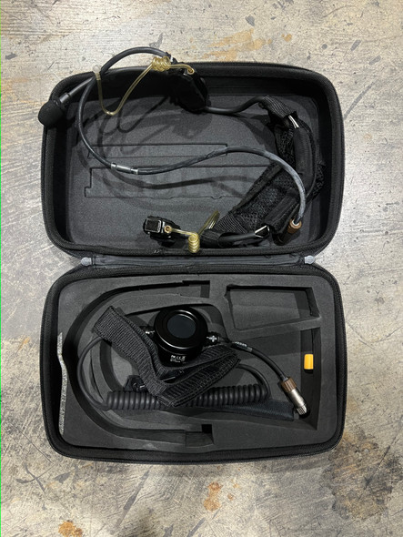 Threat4 Temple Transducer Bone Conduction Headset PTT Connector, Police Trade