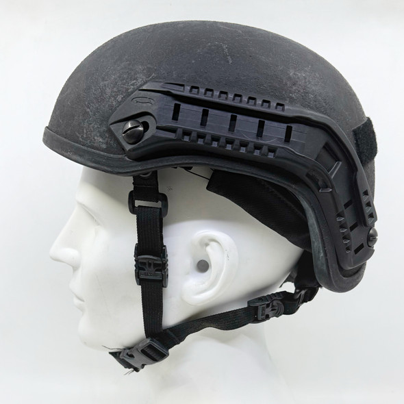 Ceradyne MPAG/MCIP NIJ IIIA Tactical Helmet, w/ ARC Rails, NVG Shroud, Team Wendy Retention - Police Trade