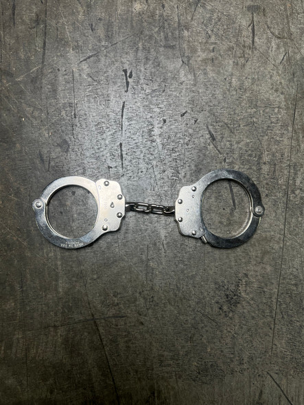 Peerless Model 700C Chain Handcuffs, Nickel, Open Box