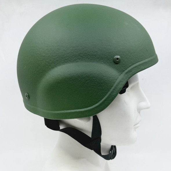 Green MICH Ballistic Helmet, NIJ Level IIIA, Tactical Ballistic Helmet, Large, Open Box