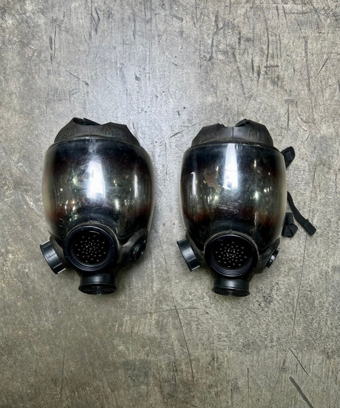 Lot of 2 pcs, MSA Millennium CBRN Gas Masks, Medium, Police Trade
