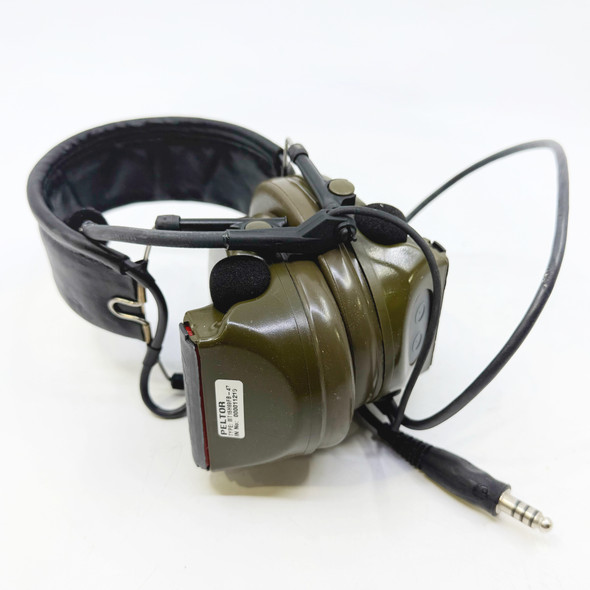 3M Peltor ComTac II MT15H69FB-47 OD Green Single Comm Tactical Headset - U-174 NATO Plug, Police Trade