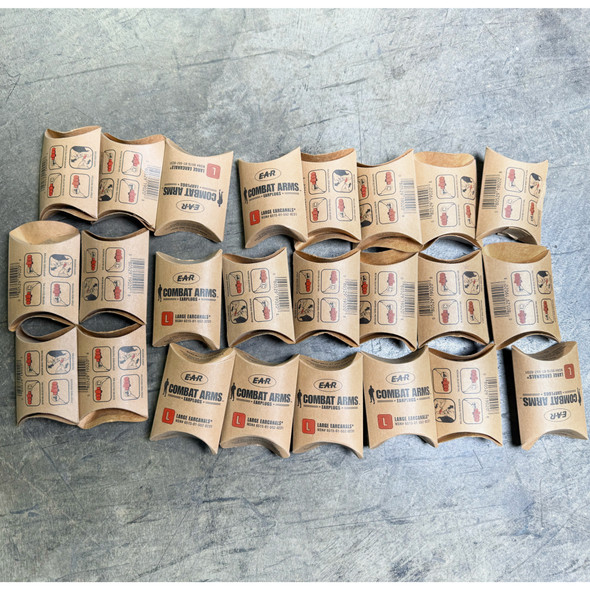 Lot of 24 pcs, 3M E-A-R Combat Arms Earplugs (CAEv2) - Dual-Ended Hearing Protection, New/Old Stock
