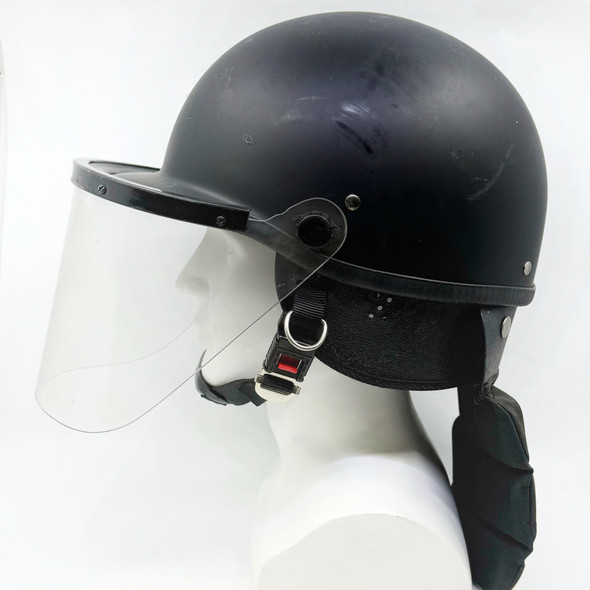 Tactical Riot Helmet with Face Shield & Neck Protector, Police Trade