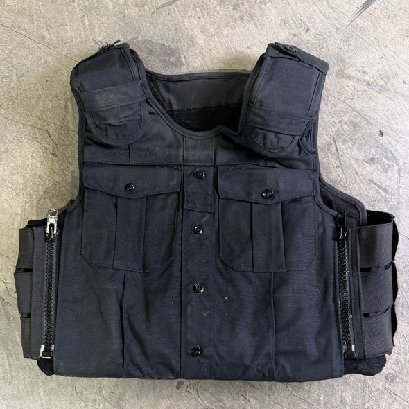 Point Blank Uniform Shirt External Vest Carrier + Level II Soft Armor Panels, Police Trade