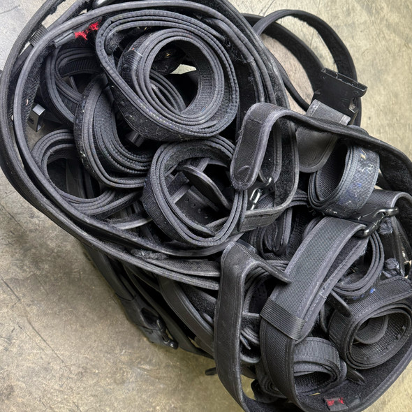 Lot of 6 pcs, Genuine Police Duty Tactical Rigger Belts, Police Trade