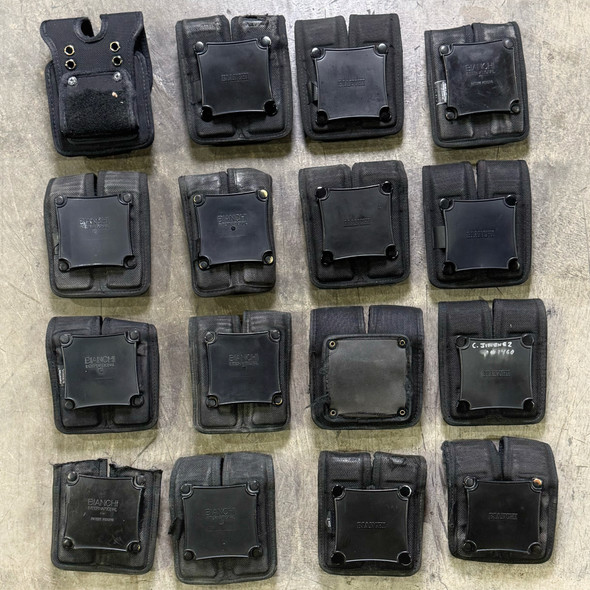 Lot of 21 pcs, Assorted Police Duty Double Magazine Pouches, Police Trade