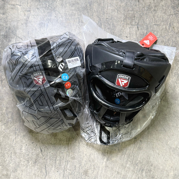 Lot of 2 pcs, RDX Full Face Boxing MMA Headgear Set, Never Issued, Police Trade