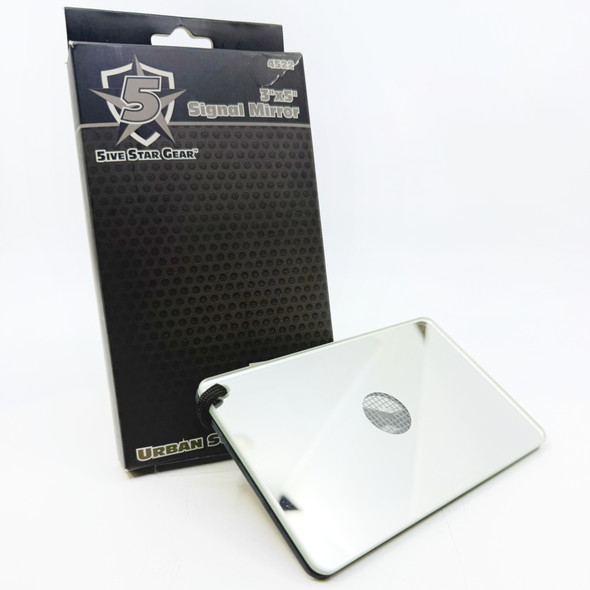 5ive Star Gear 3x5" Laminated Glass Signal Mirror Survival Emergency Camping Military, New/Old Stock