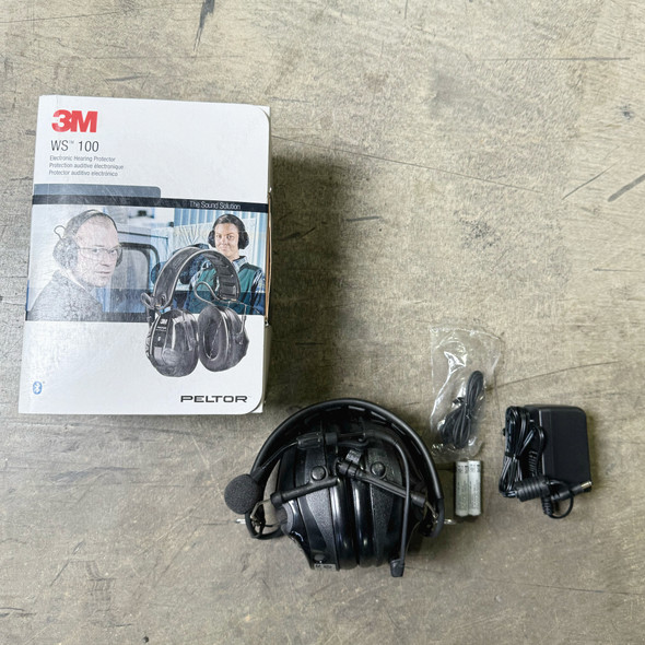 3M Peltor WS 100 Wireless Bluetooth Hearing Protection Headset, New/Old Stock
