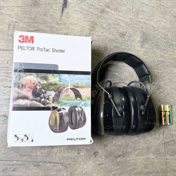 3M Peltor ProTac Shooter Electronic Earmuffs Active Hearing Protection, New/Old Stock
