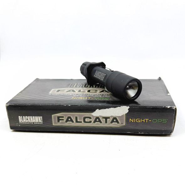 Blackhawk Night-Ops Falcata 6-Volt Xenon Tactical Flashlight, Model 75201BK (Discontinued), Open Box