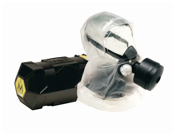 MSA Safety Response™ NBC Escape Hood with Canister – CBRN Air-Purifying Respirator, New/Old Stock
