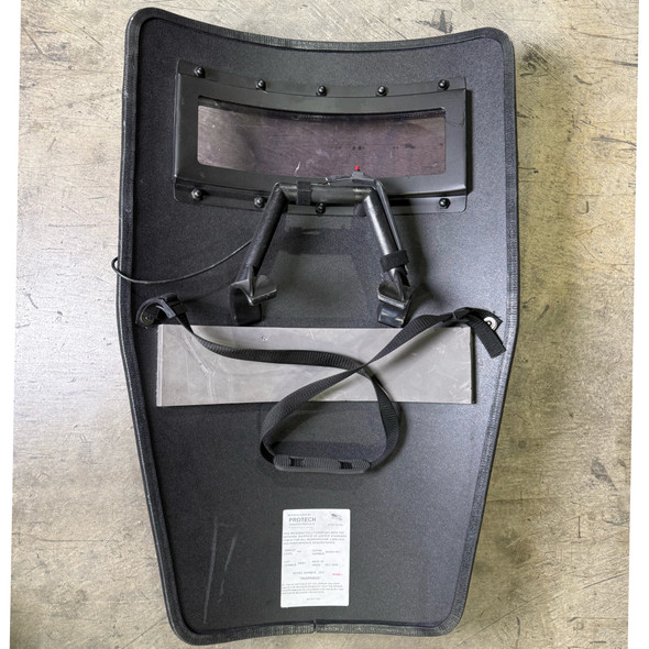 Protech Model 2237 Entry I Level IIIA 24x36 Ballistic Shield w/ Viewport & Light, Police Trade