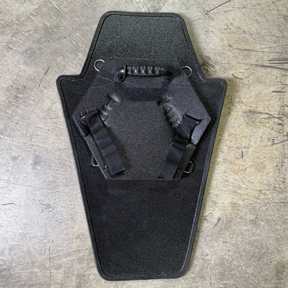 Battle Steel 30"×20" NIJ IIIA Flat Polyethylene Ballistic Shield Single Hand w/Strap, Open Box