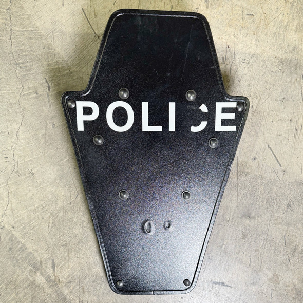 Battle Steel Polyethylene Ballistic Riot Shield, NIJ IIIA, 30"x20", Open Box