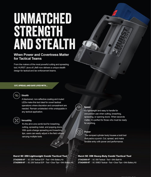 Hurst SC 258 Hydraulic Portable Tactical Breaching and Rescue Tool