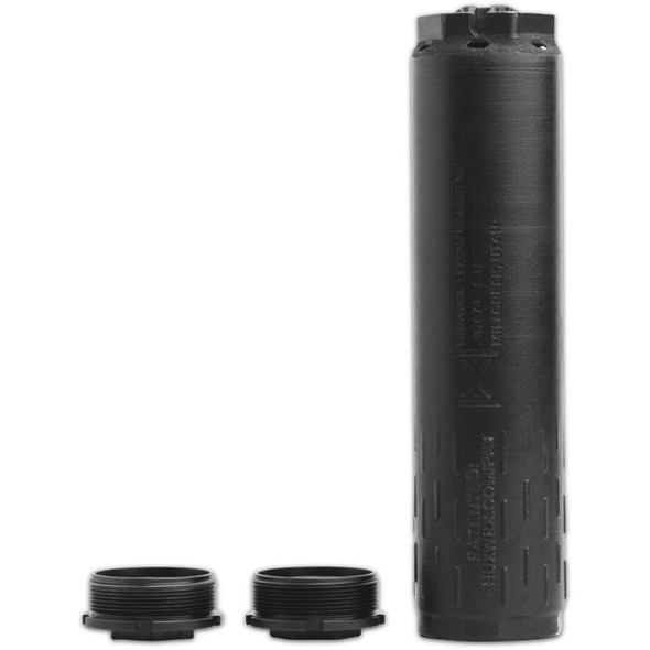 HUXWRX FLOW Range 36 Ti DT with 1/2x28 and 5/8x24 Direct Thread, Black