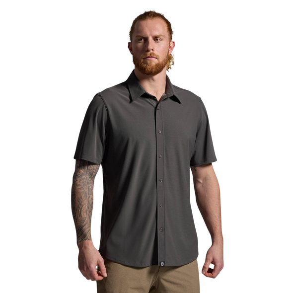 Born Primitive Tactical Network Short Sleeve, Gunmetal Grey