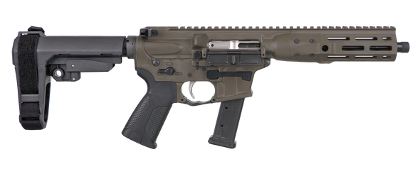 LWRC ICP9PBC8SBA3 IC-9 9mm Pistol 8.5"Bbl. Glock Magazines Patriot Brown