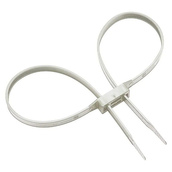 Monadnock Double Cuff Disposable Restraint Ties – Dual-Loop Nylon Flexicuffs for Law Enforcement & Security, 6 Pck. New/Old Stock