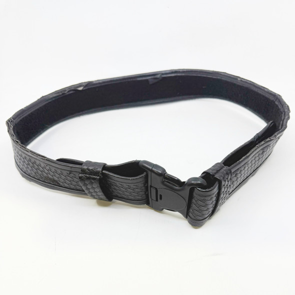 Heavy Duty Basketweave Tactical Duty Belt with Duraflex Quick-Release Buckle – Law Enforcement & Security Grade, Police Trade