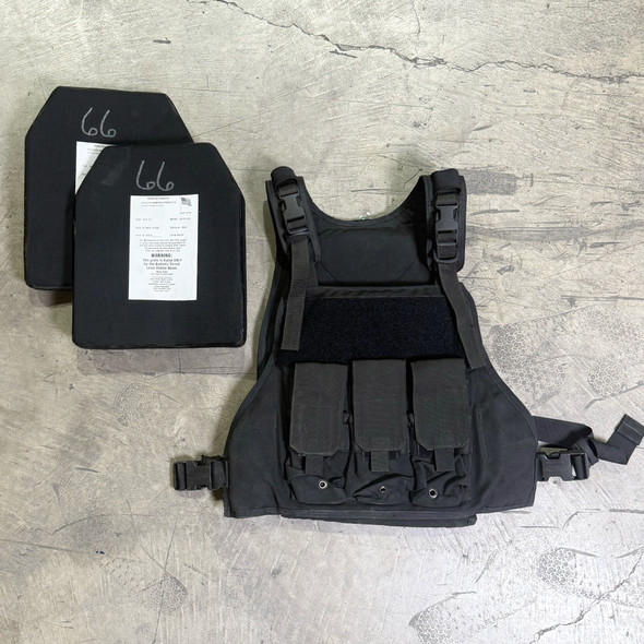 Eagle Industries Plate Carrier Vest w/ Protech Level III 10x12 Plates, Police Trade