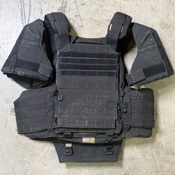 TYR Tactical EPIC V6 Integrated Plate Carrier, Black, Size M/L, Soft Armor Panels, Police Trade