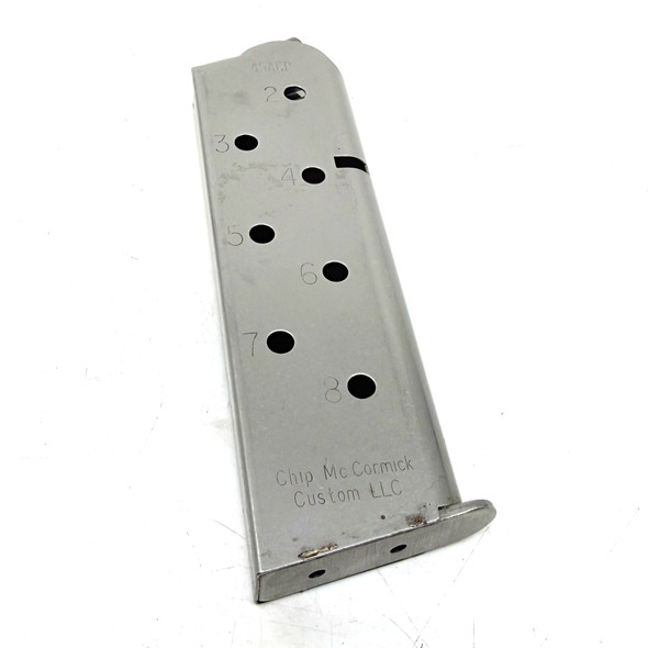 Chip McCormick 1911 .45 ACP 8-Round Magazine, Stainless Steel, Police Trade
