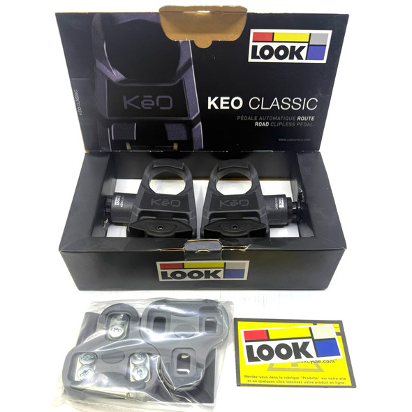 LOOK KEO Classic Road Clipless Pedals with Cleats, Open Box