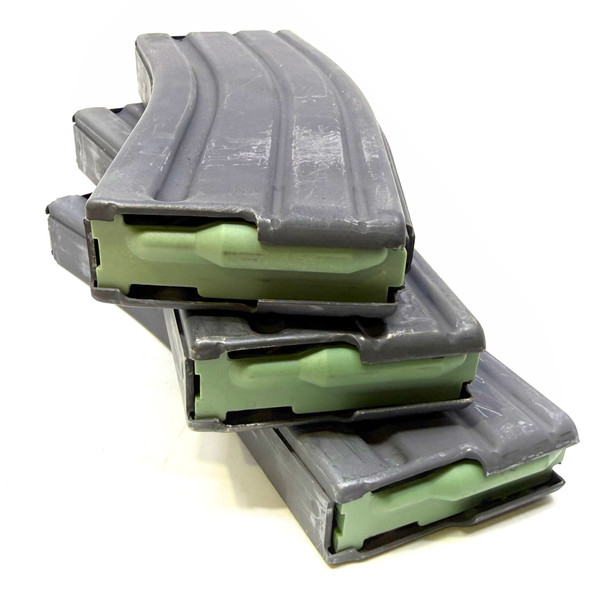 Colt 5.56 AR-15/M16 30-Round Magazine, Gray Aluminum, Green Follower, Police Trade
