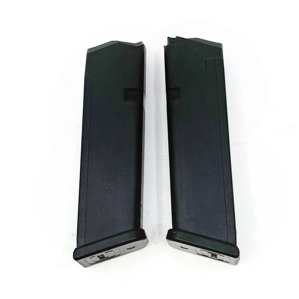 Lot of 2 OEM Glock 17 Gen 4/Gen 5 9mm 15-Round Factory Magazine, Police Trade
