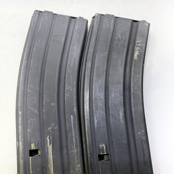 Lot of 2 NHMTG 33710 USGI AR-15 5.56/.223, 30-Round Magazine, Police Trade