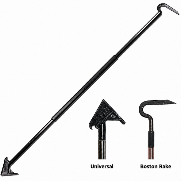 Fire Hooks Unlimited Eagle Hook, Boston Rake 4'-8' w/ Universal Ends