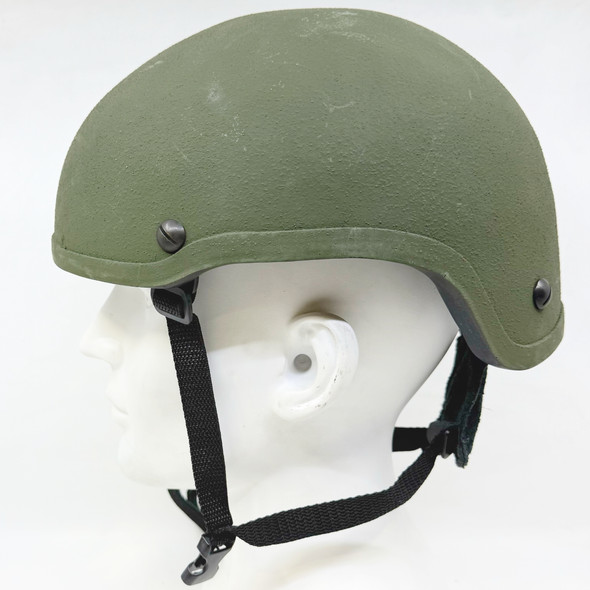 3M Ceradyne Level IIIA Ballistic Combat Helmet, ACH/MICH High-Cut, Tactical Military Helmet, OD Olive Drab Green, Police Trade