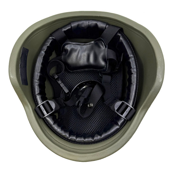 NIJ Level IIIA Ballistic PASGT-Style Tactical Helmet, Full-Cut Military Combat Helmet, Olive Drab Green, Adjustable Chin Strap, Police Trade