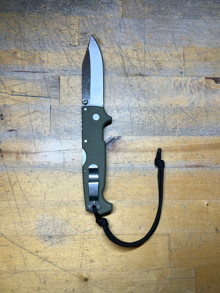 Cold Steel 62L SR1 Folding Knife Clip Point Plain Edge, Open Box
