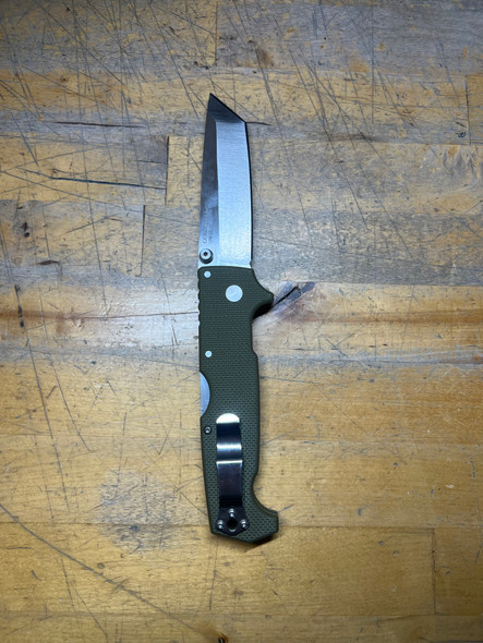 Cold Steel 62LA SR1 Folding Knife Tanto Point Plain Edge, Open Box