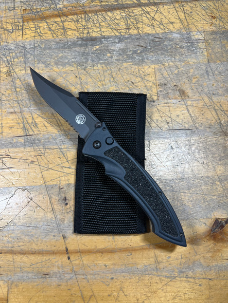 Masters of Defense MOD LTC Tactical Partially Serrated Clip Point Knife w/ Case, Open Box